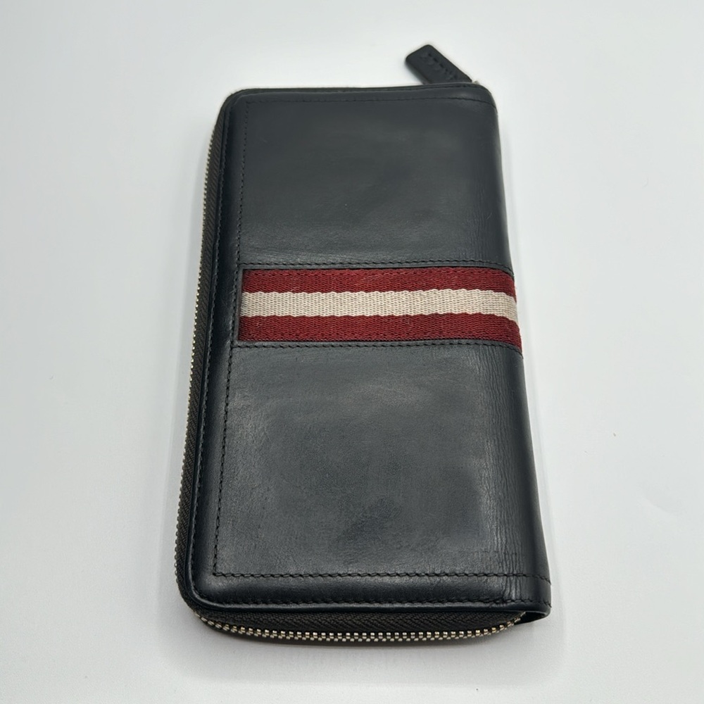 BALLY Baliro Leather Zip Around Wallet Color Multi - Picture 5 of 16